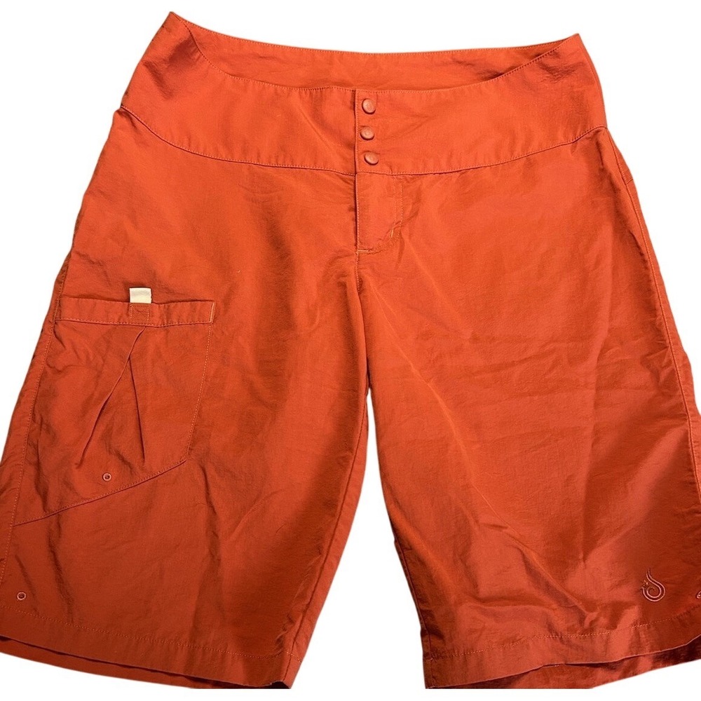 Isis Womens Burnt Orange Nylon Hiking Cargo Pockets Outdoor Tropical Size 10 - Picture 2 of 8